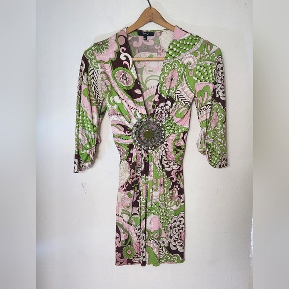 Sky | Paisley Boho Y2K Kimono Tunic - Picture 2 of 5